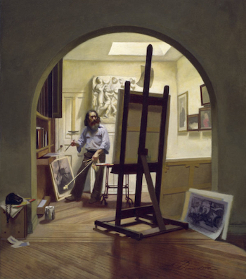 Harvey Dinnerstein painting The Studio